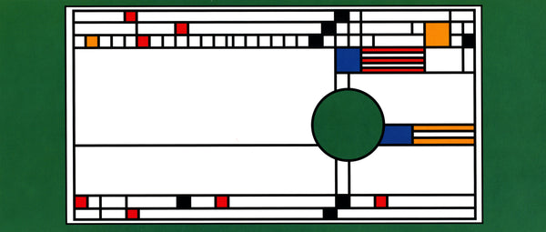 Frank Lloyd Wright - Art Glass Clerestory Window (green)