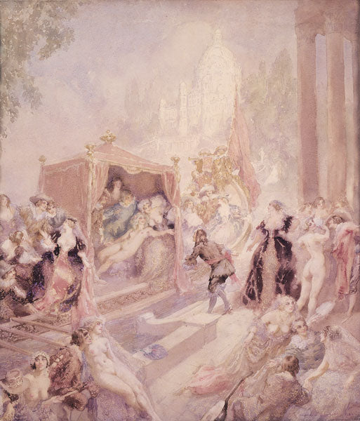 Norman Lindsay - Watercolour City of Joy