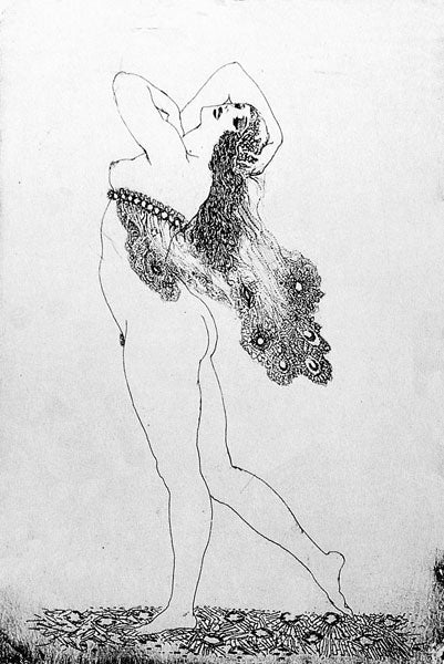 Norman Lindsay - Lace Head-Dress