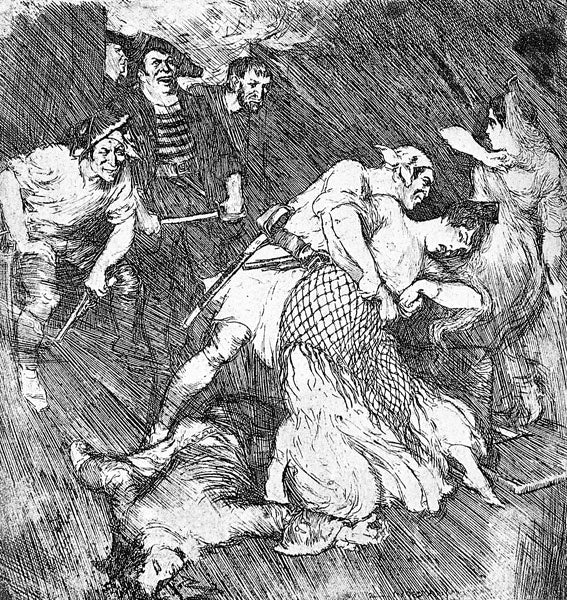 Norman Lindsay - Pirates' Captives