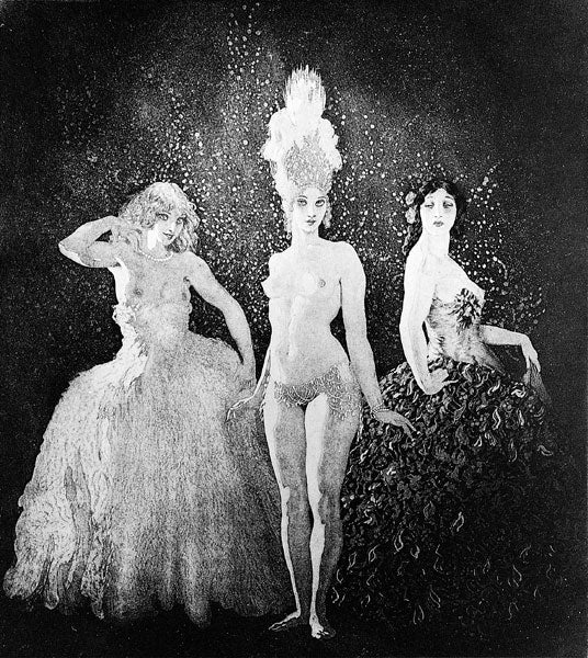 Norman Lindsay - Three Dresses