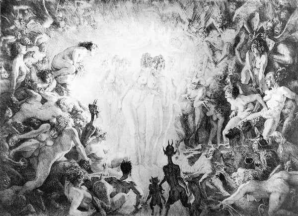 Norman Lindsay - Visitors to Hell