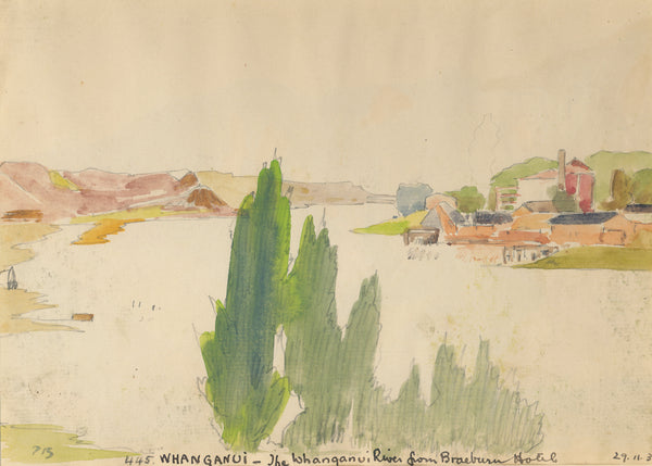 Peter Bousfield - New Zealand - Whanganui - The Whanganui River from Braeburn Hotel
