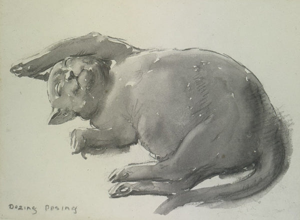 Norman Lindsay - Dozing Posing