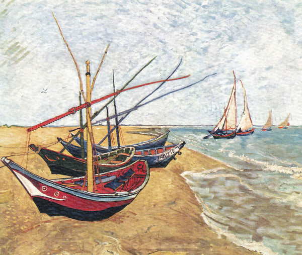 Vincent van Gogh - Fishing Boats on the Beach