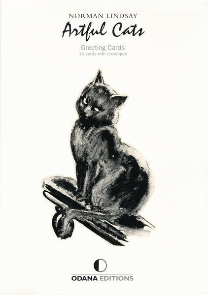 Norman Lindsay - Pack of 10 Artful Cats Cat cards